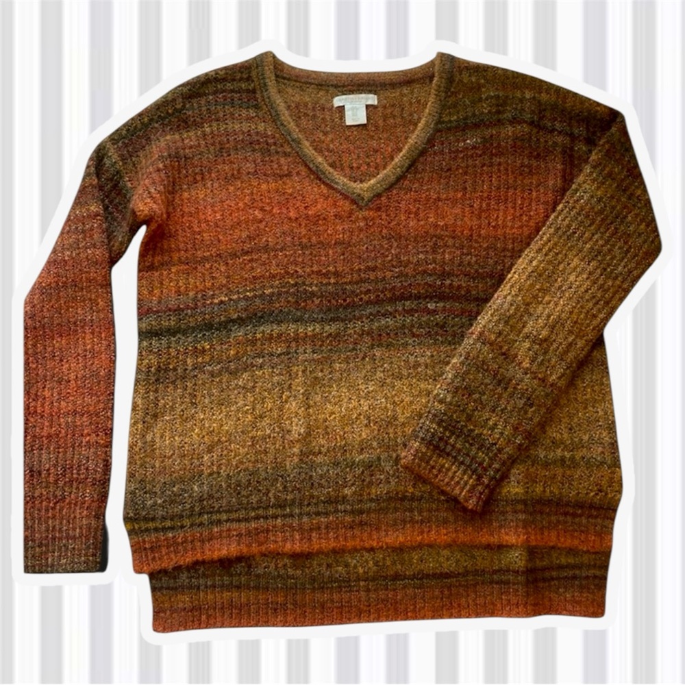 Christian Siriano Textured Knit Sweater in Warm Tones
